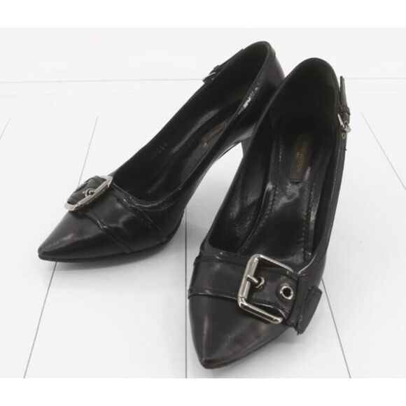 Louis Vuitton Black Leather Pumps - Picture 1 of 5